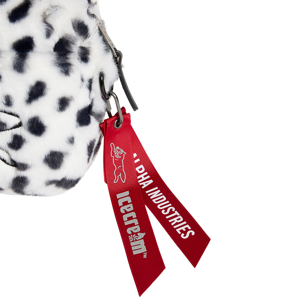 Alpha Industries X IceCream Faux Fur "Snow Leopard" Messenger Bag