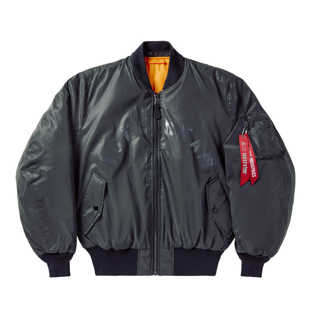 Alpha Industries X IceCream B-15 Reversible Heritage Fit Bomber Jacket - Reflective