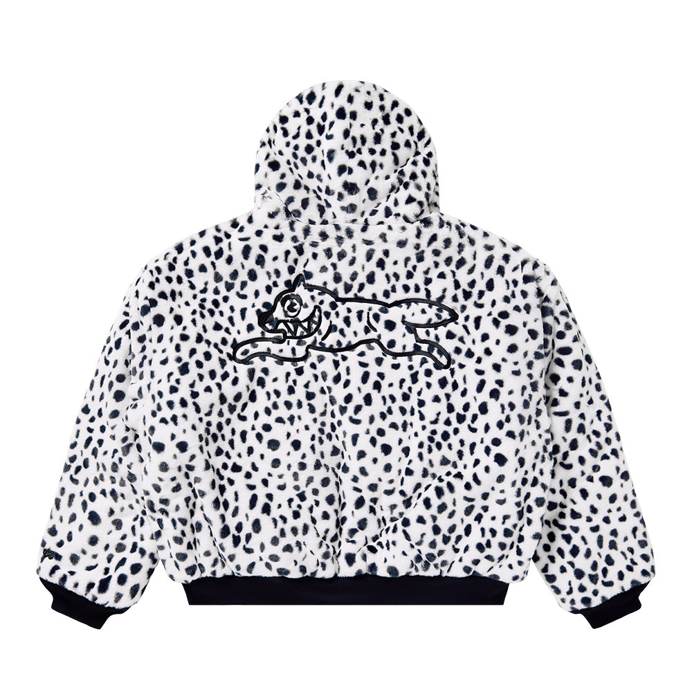 Alpha Industries X IceCream Faux Fur "Snow Leopard" Reversible Full Zip Hoodie