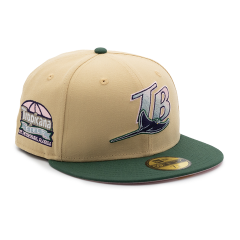 New Era Cap 59Fifty Florida Marlins "Raffia Front" 1993 Inaugural Side Patch - Vegas Gold