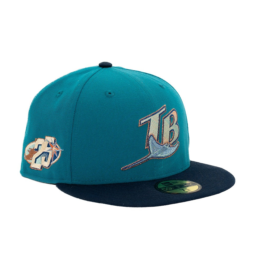 NEW ERA X Fresh Rags 59FIFTY TAMPA BAY DEVIL RAYS 25th Anniversary SIDE  PATCH