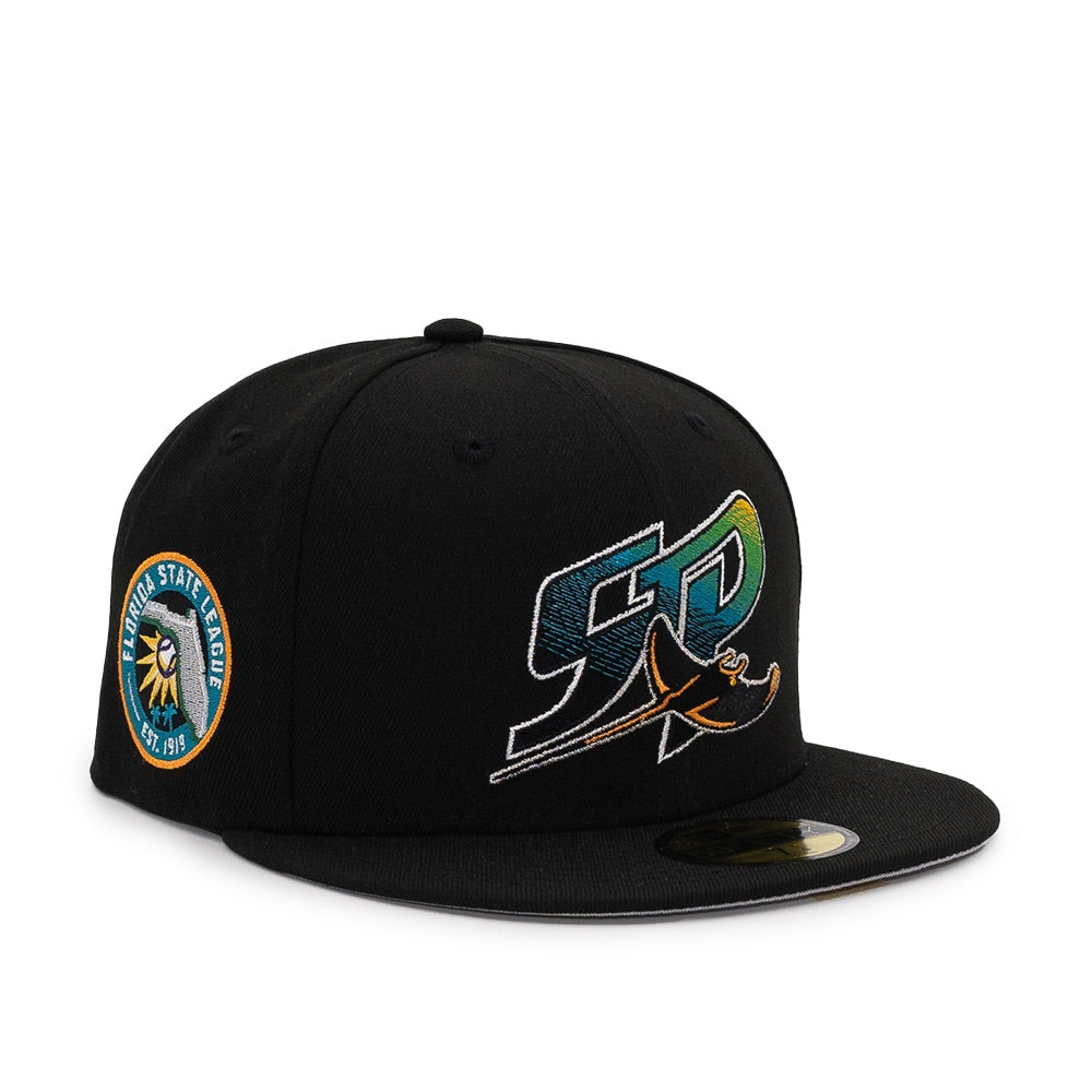 FRESH RAGS X NEW ERA 59FIFTY Tampa Bay Rays Tropicana SIDE PATCH Yello –  Fresh Rags FL