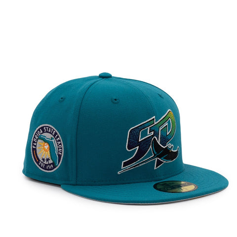 NEW ERA X FRESH RAGS 59FIFTY TAMPA BAY RAYS Script 2008 World Series SIDE PATCH
