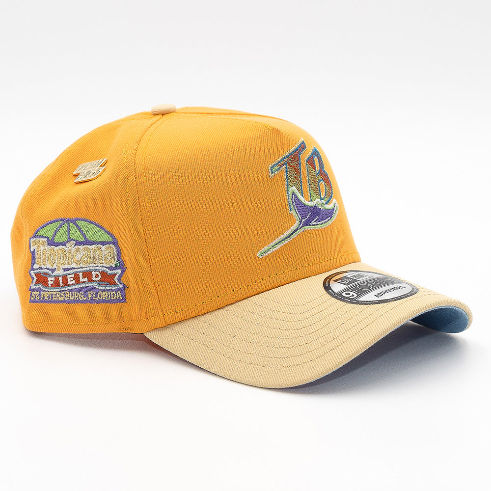 FRESH RAGS X NEW ERA TAMPA BAY DEVIL RAYS Tropicana Field SIDE PATCH - 9FORTY AFRAME SNAPBACK