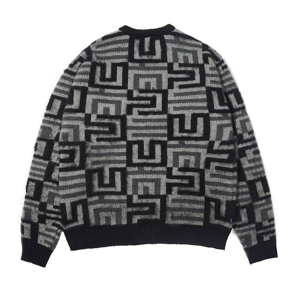 DevàStates Maze Brushed Knit Crewneck Sweater