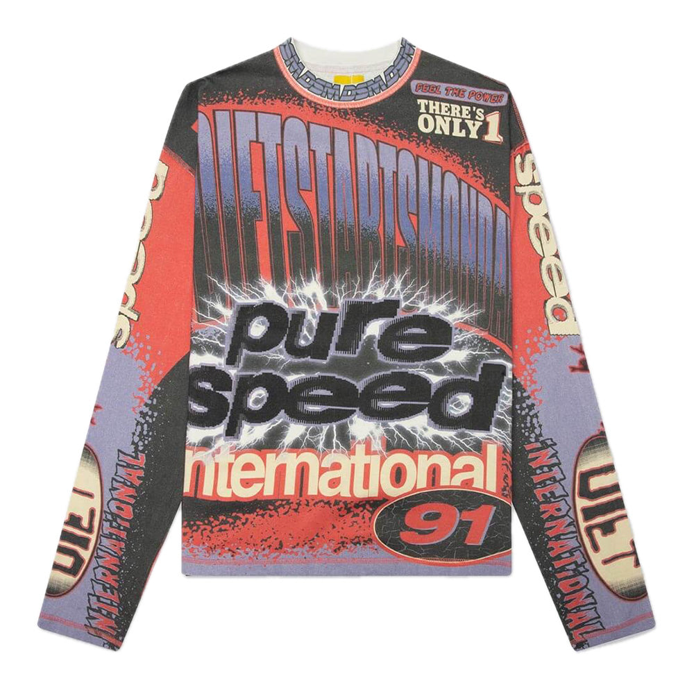 Diet Starts Monday MX Racing LS Jersey - Purple