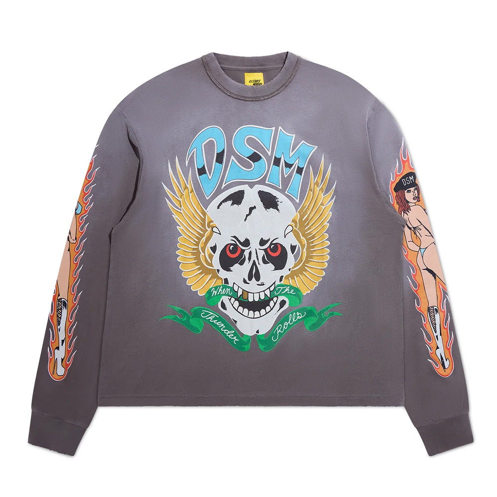 Diet Starts Monday Thunder LS Tee - Vintage Black
