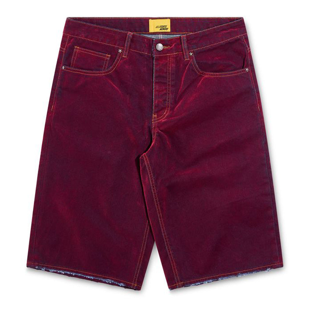 Diet Starts Monday Arch Denim Shorts - Red