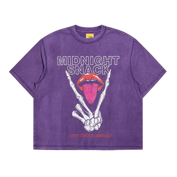 Diet Starts Monday Midnight Snack SS Tee - WASHED PURPLE – Fresh