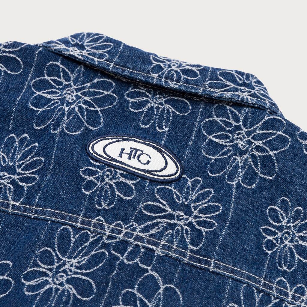 Honor The Gift Flower Jacquard Denim Jacket