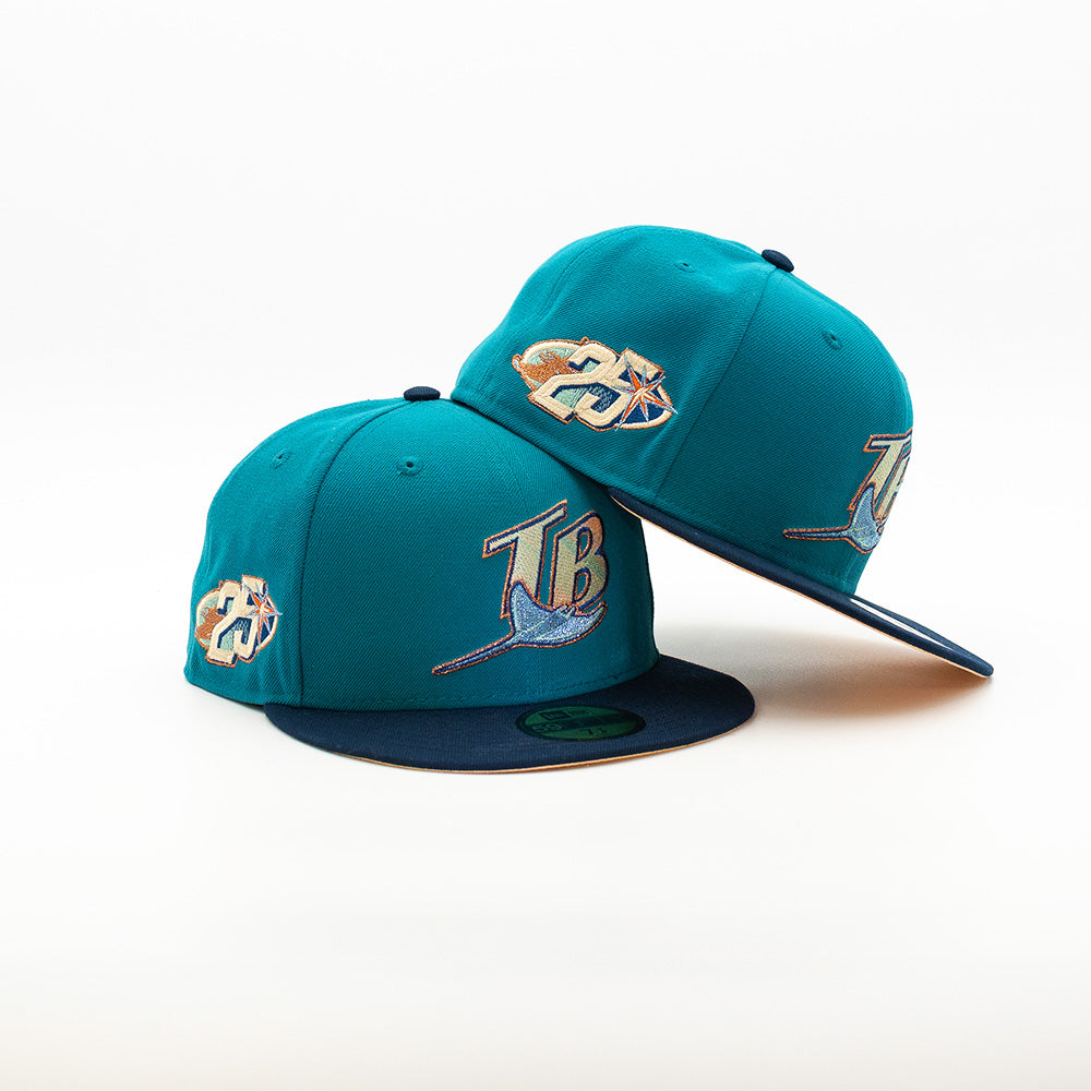 New Era x Fresh Rags 59FIFTY Tampa Bay Devil Rays 25th Anniversary Side Patch 7 5/8 / Tidalwave/Oceanside/Peach / 5950 Fitted