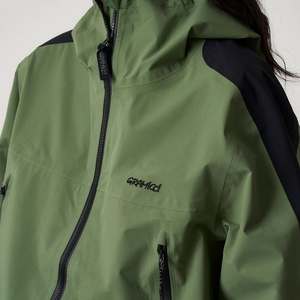 Gramicci 3L Guide Hooded Nylon Jacket "Sage"