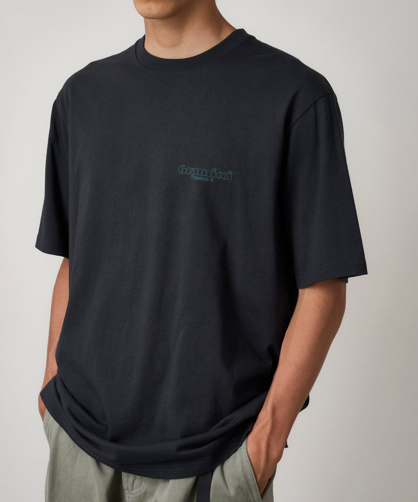 Gramicci Trouttail SS Tee "Vintage Black"