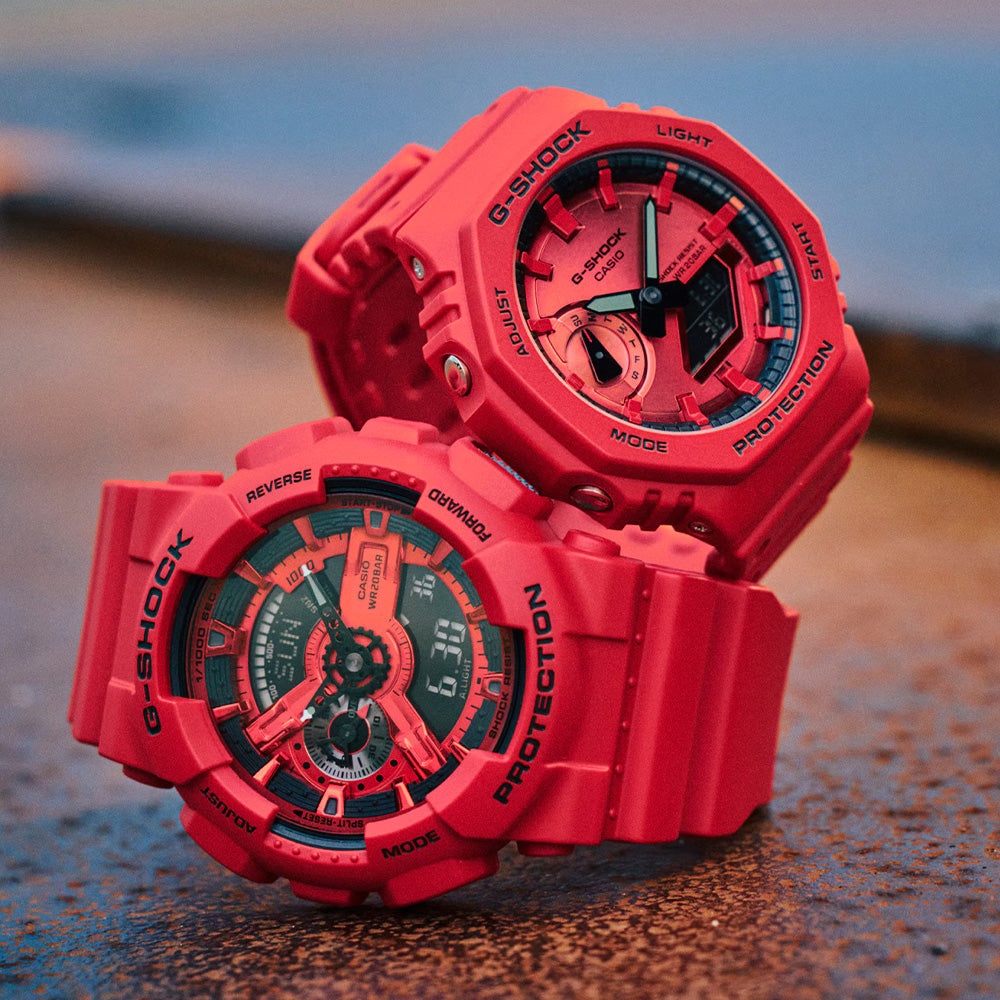 G-Shock 110 Series "Analog Digital" Red Series