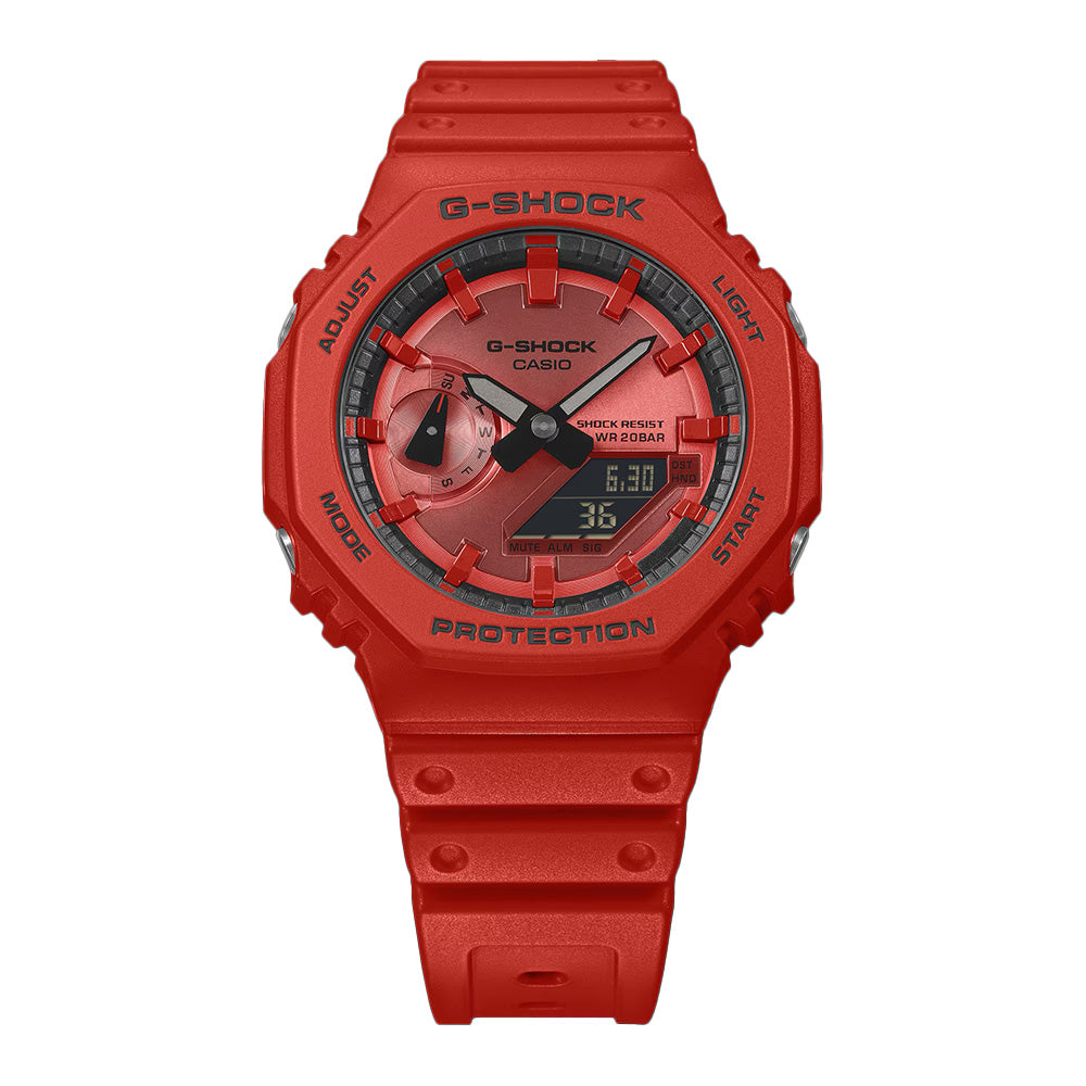 G-Shock 2100 Series"Analog Digital" Red Series