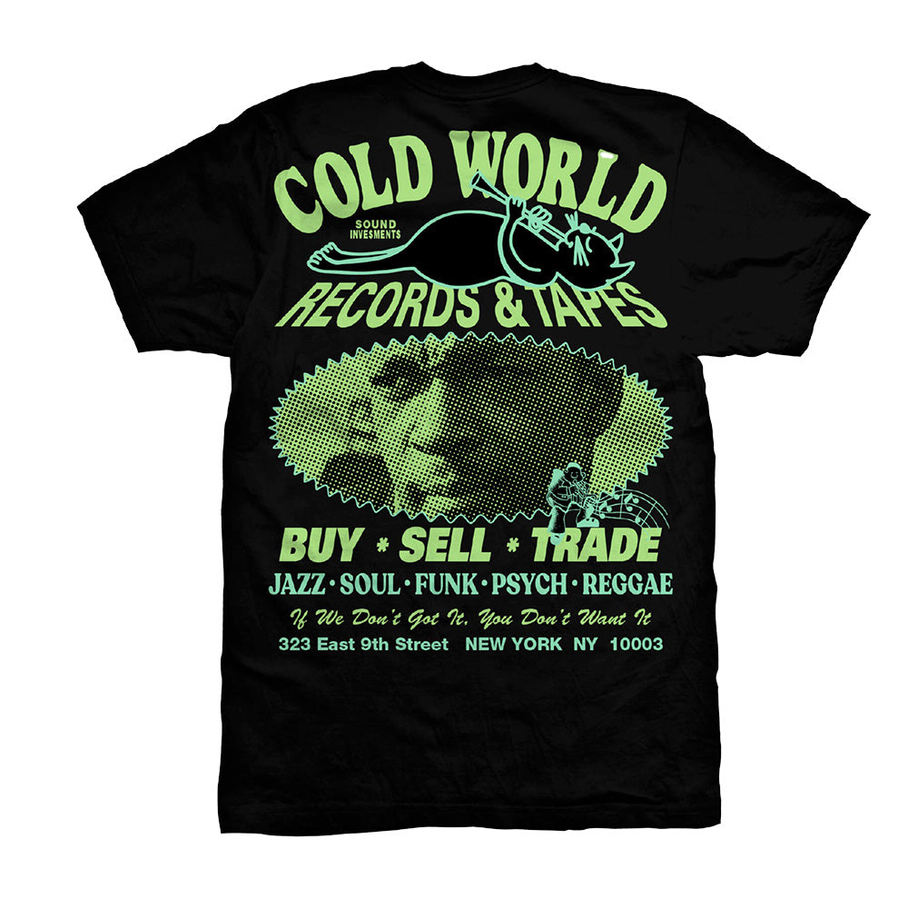 Cold World Frozen Goods  Digging SS Tee  Black  HOL23-T02-BLK