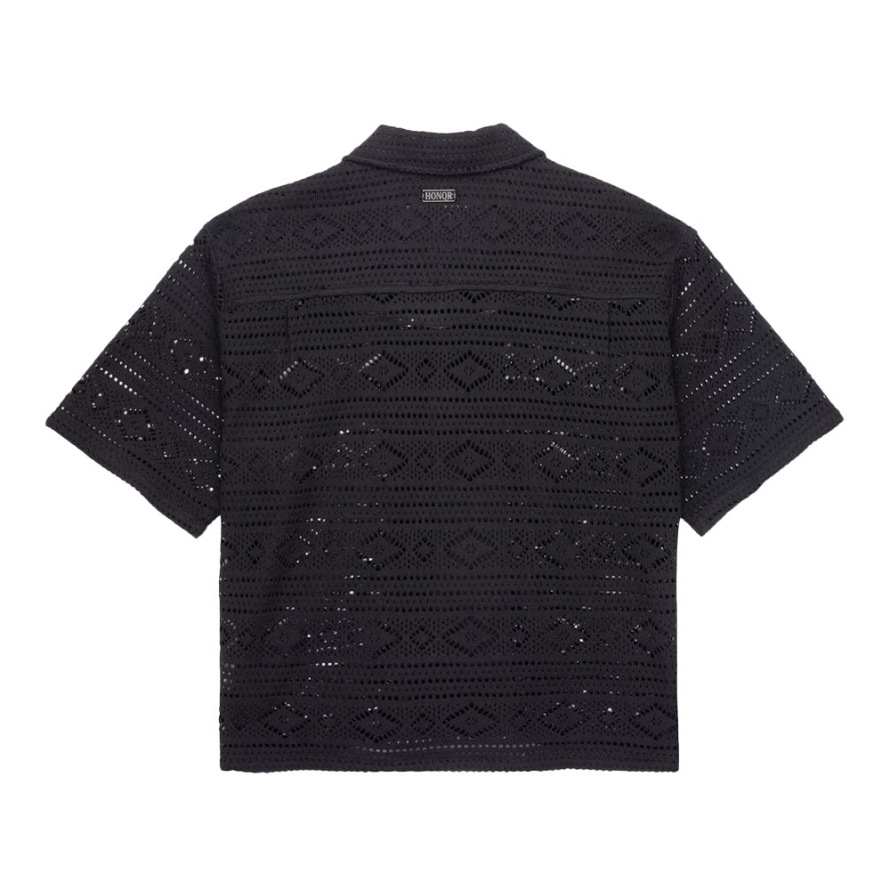 Honor The Gift Pointelle Crochet Woven Shirt
