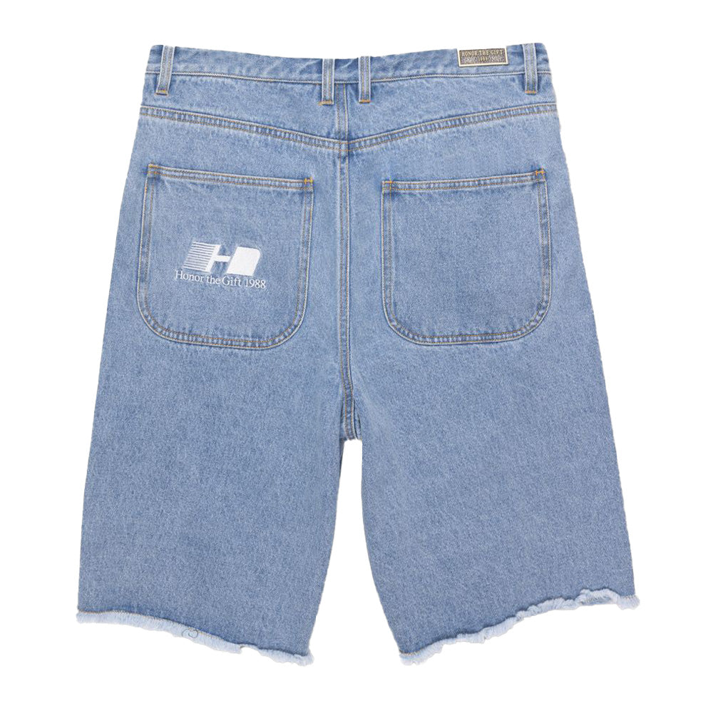 Honor The Gift Frayed Edge Bermuda Denim Short