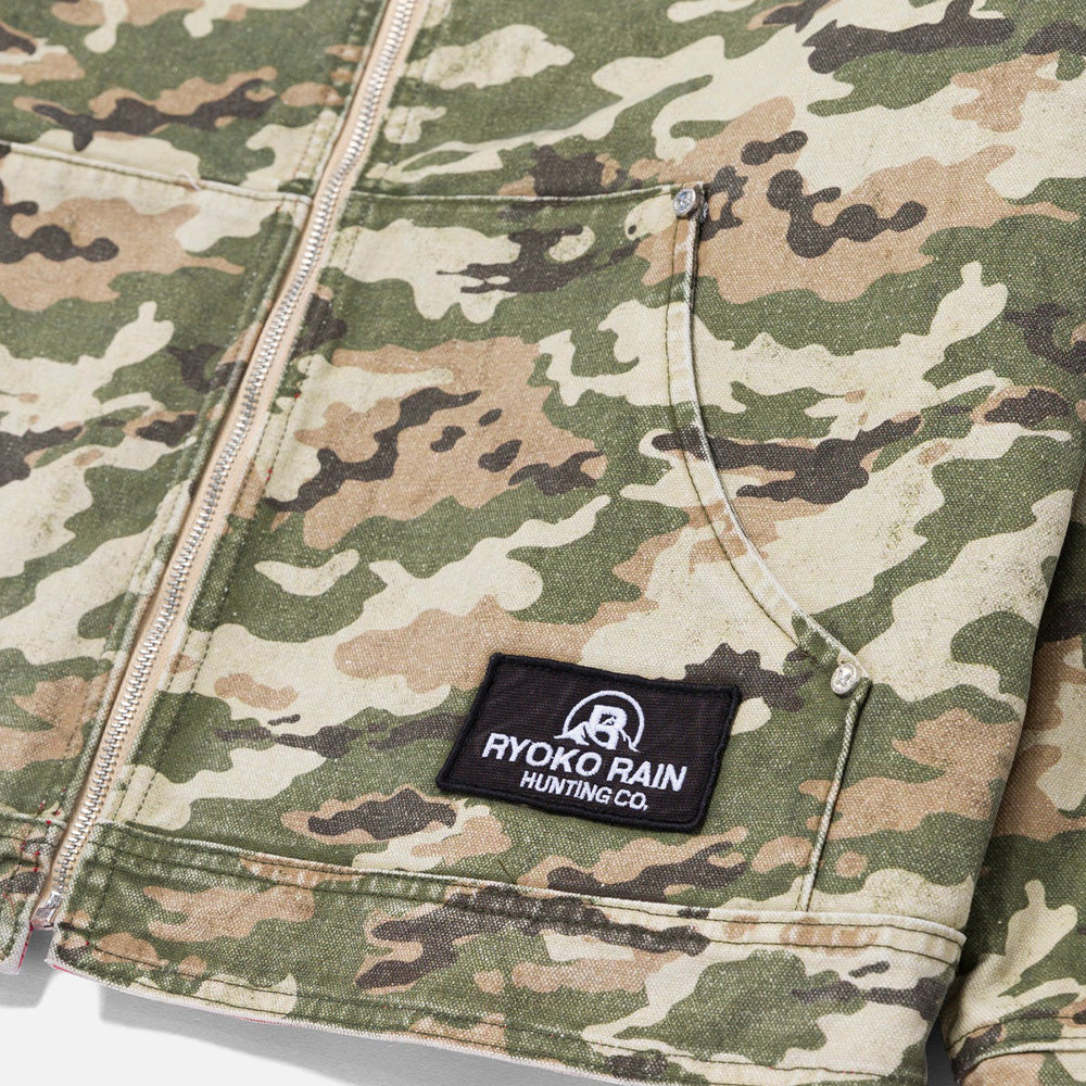 Ryoko Rain Reversible Duck Work Camo Jacket