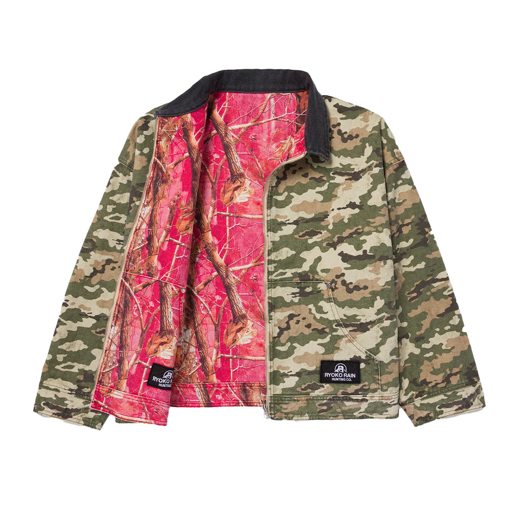 Ryoko Rain Reversible Duck Work Camo Jacket
