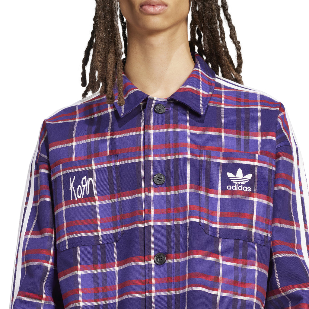 Korn X Adidas Originals LS Plaid Overshirt