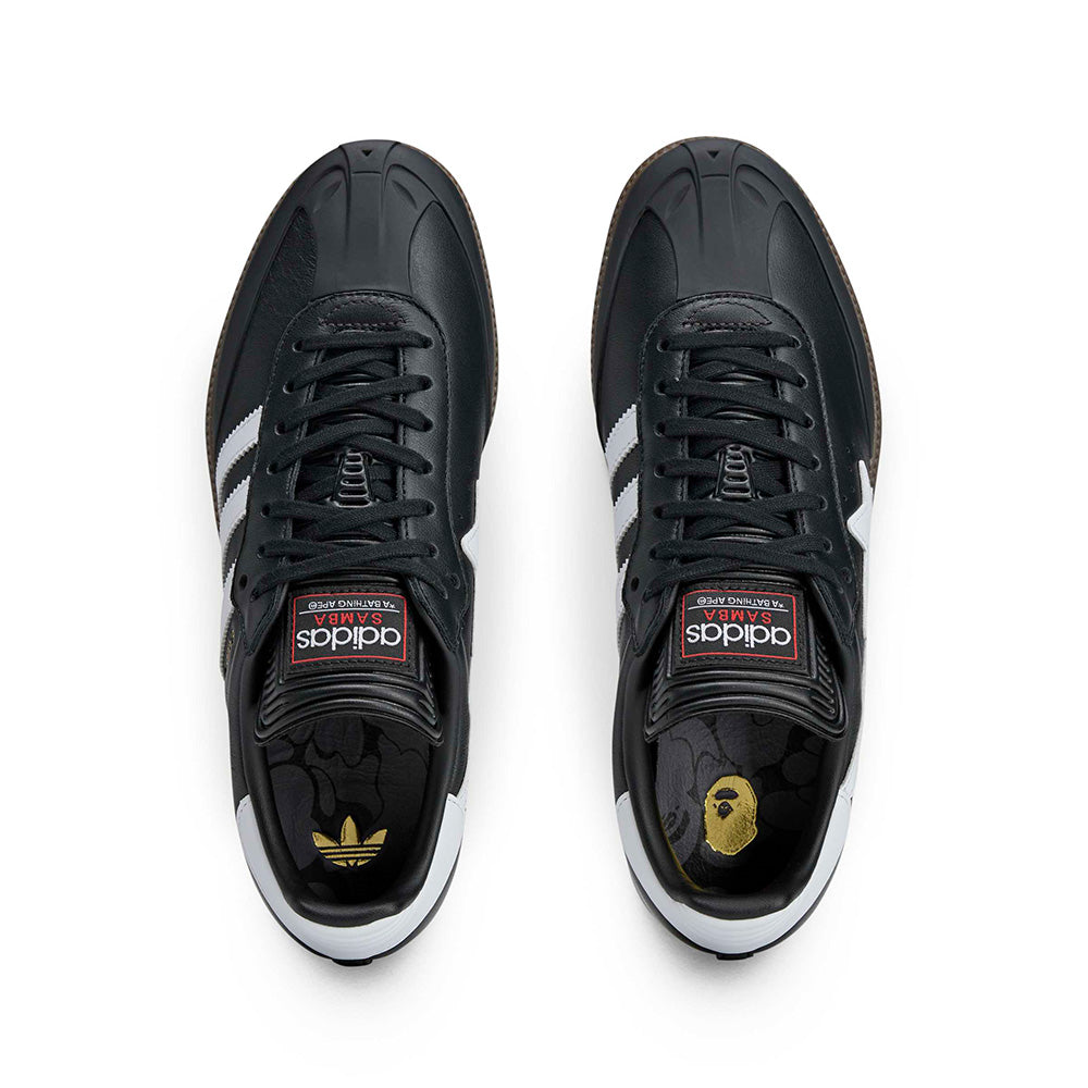【新品未使用】adidas Samba BAPE ブラック28.5cm adidas SAMBA BAPE CBLACK/FTWWHT/GUM5（アディダス サンバ