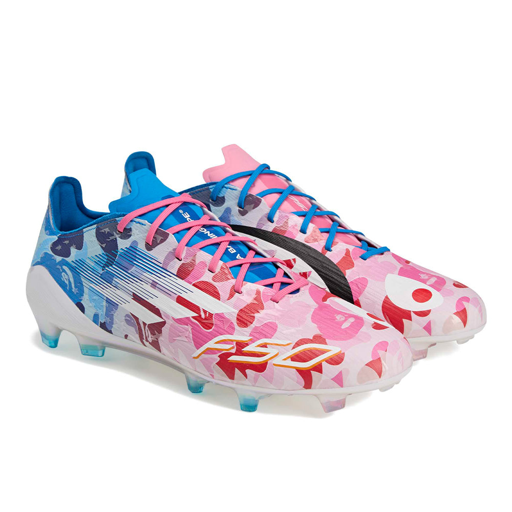 Bape X Adidas F50 Elite Firm Cleat - Pink Camo