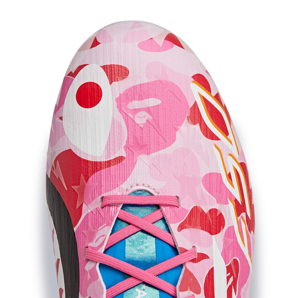 Bape X Adidas F50 Elite Firm Cleat - Pink Camo