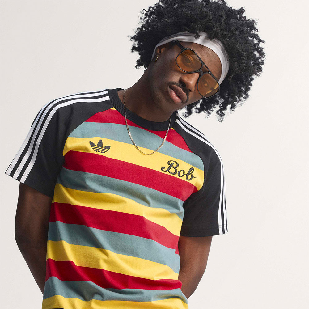 Bob Marley X Adidas Original Striped SS Tee