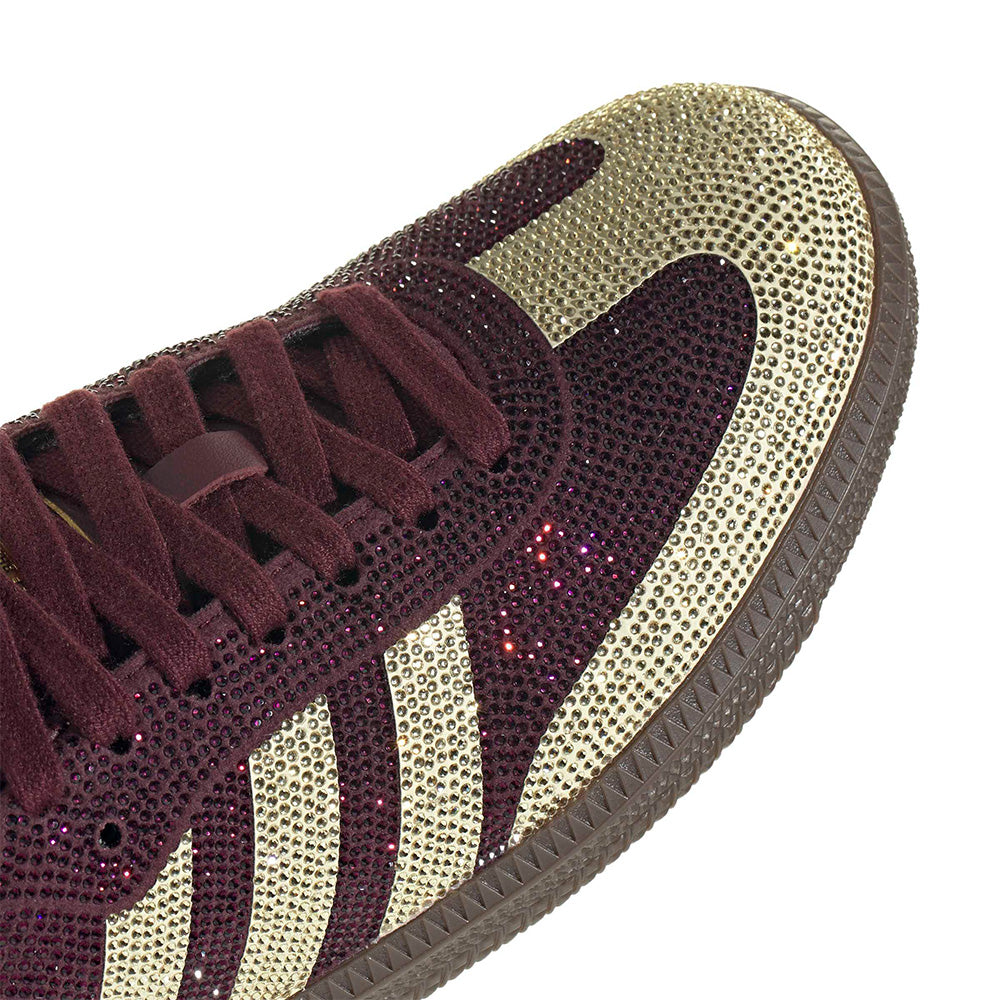 Adidas Women's Samba OG "Rhinestones" Maroon