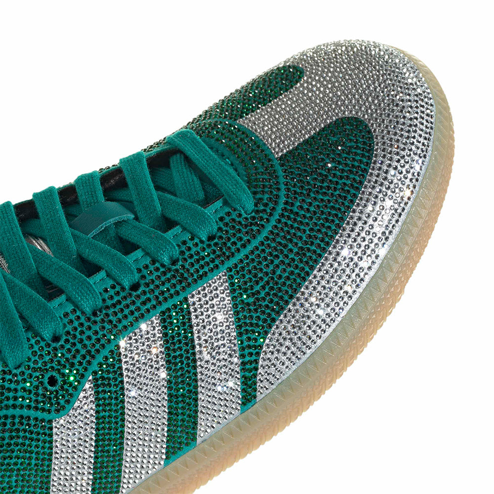 Adidas Women's Samba OG "Rhinestones" - Emerald Green