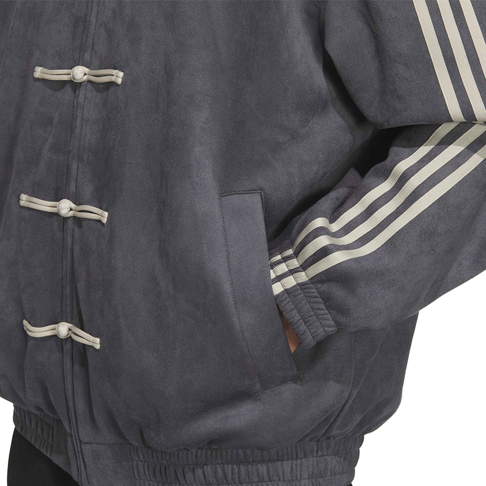 ジャケット・アウター marka STUFFED CHINESE JACKET black size2 Adidas Chinese New Year Jacket - Grey – Fresh Rags FL