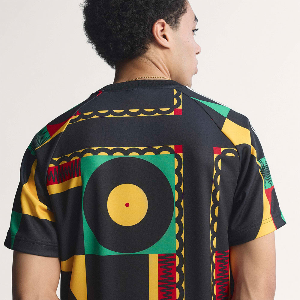 Jamaica FF X Bob Marley X Adidas Original Sound Heritage SS Jacquard Tee