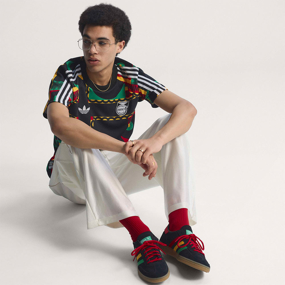 Jamaica FF X Bob Marley X Adidas Original Sound Heritage SS Jacquard Tee