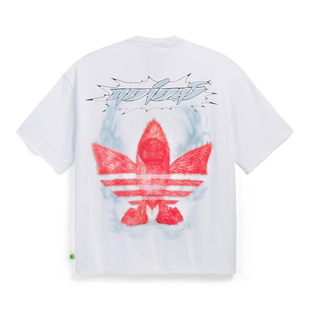 Hellstar x Adidas Loose Fit Graphic SS Tee - White