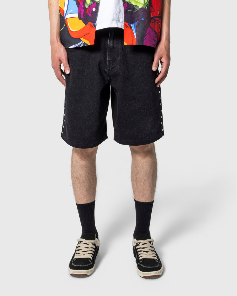 Daft Punk X Pleasures Lucky Studded Denim Jorts