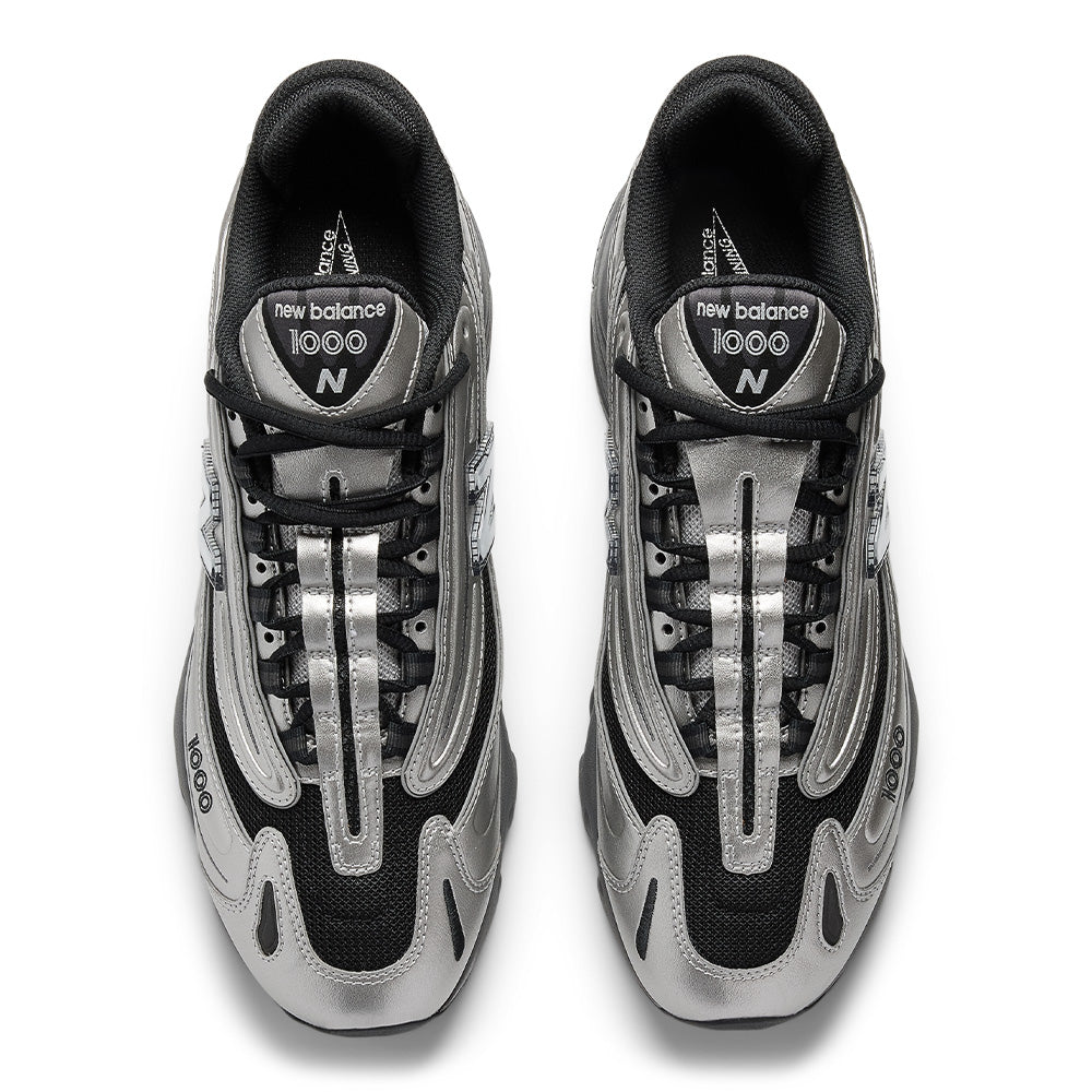 靴 New Balance M1000EGR SILVER New Balance 1000 Mens Running Shoes Silver Metallic Black