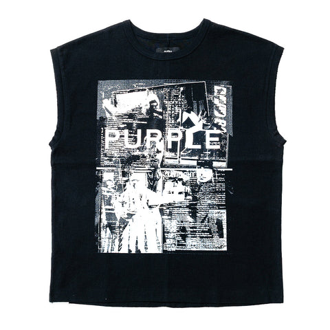 Purple Heavyweight Textured SL Tee