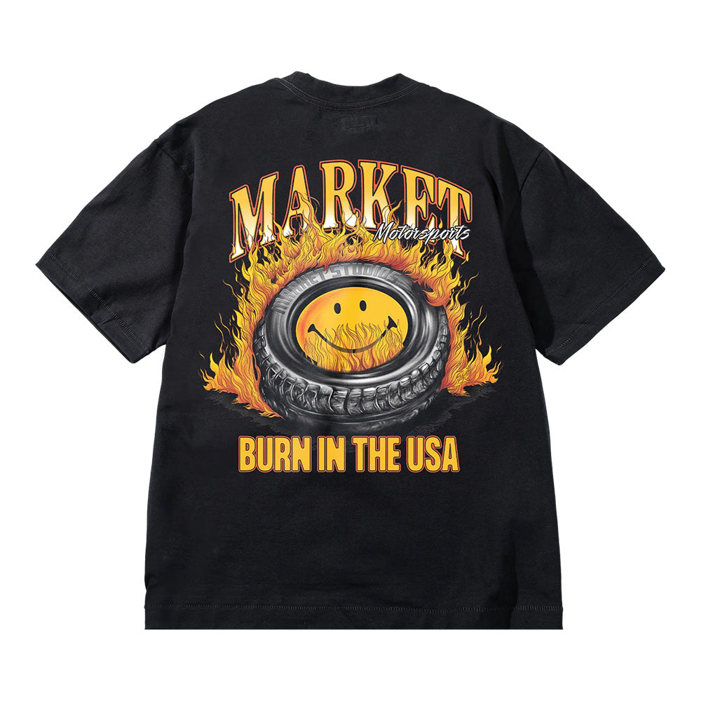 Market Smiley Burnt Rubber SS Tee