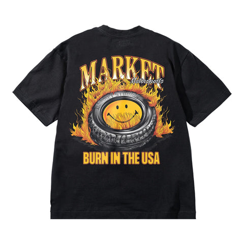 Market Smiley Burnt Rubber SS Tee