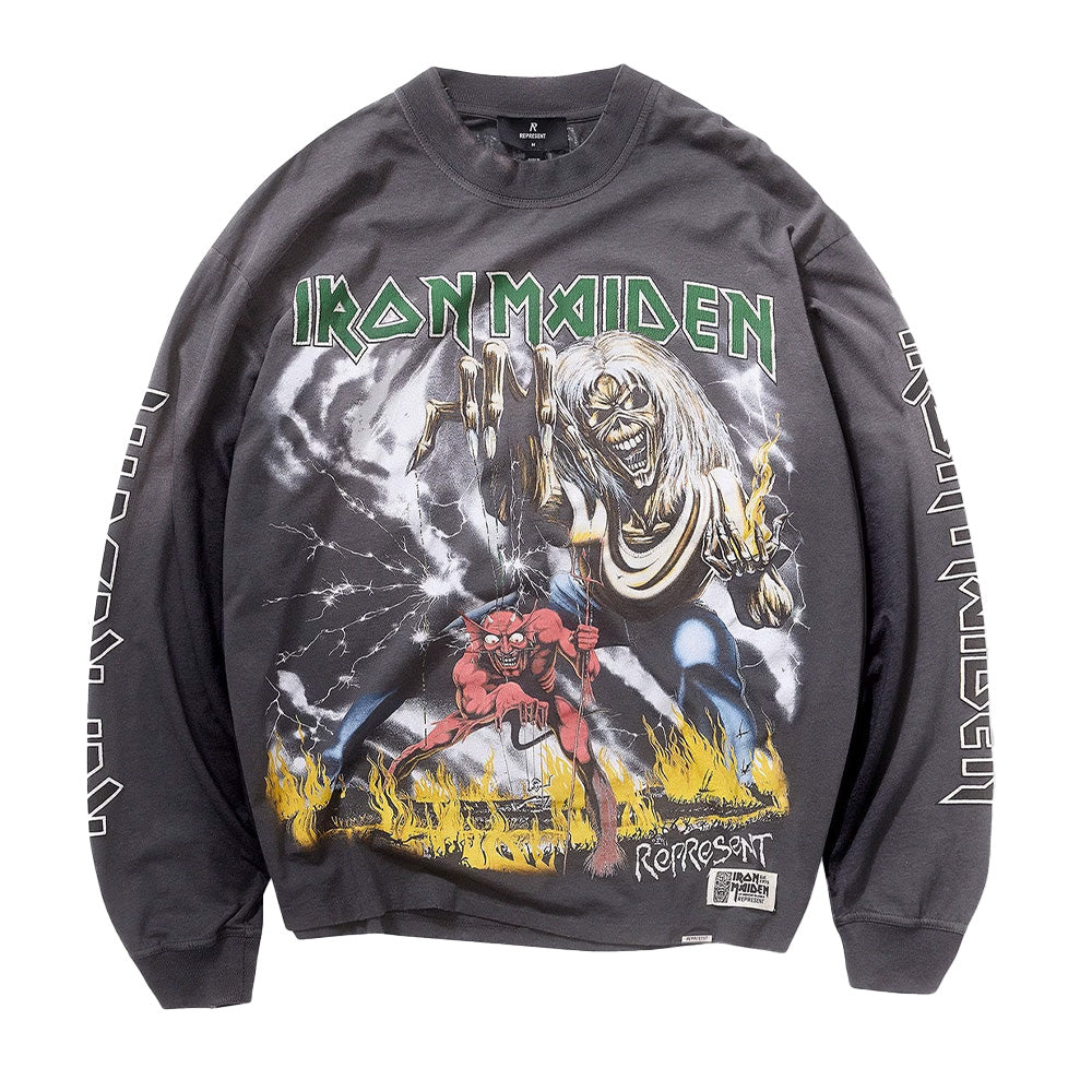 Iron Maiden X Represent Number Of Beast LS Tee