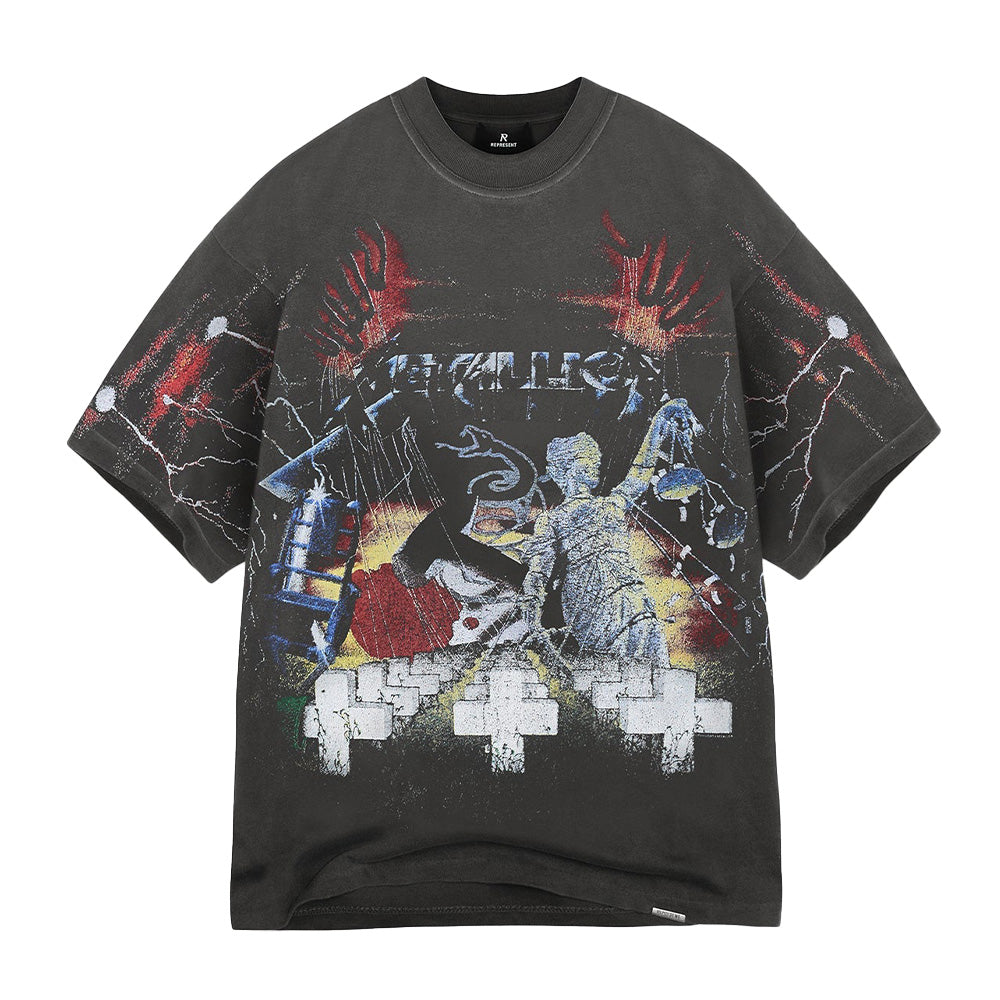llica Master of Puppets Tシャツ Amazon.com: Metallica T Shirt Master Of Puppets Album Tracks
