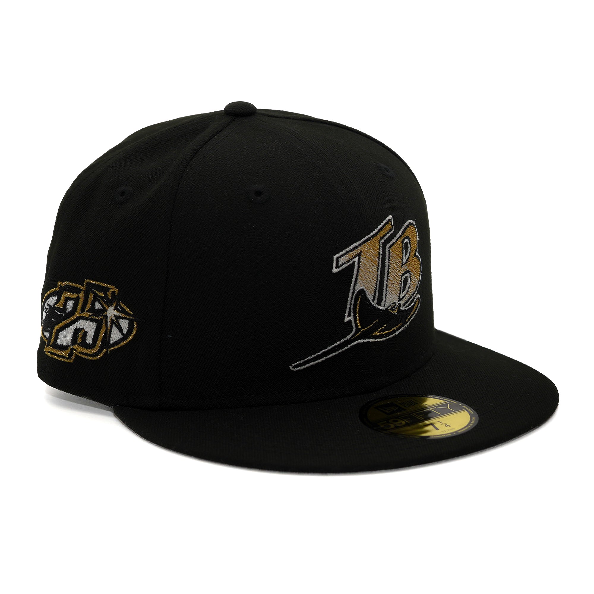 New Era 5950 Tampa Bay Rays "25 Seasons" Metallic Gold Fitted - FRSH Exclusive