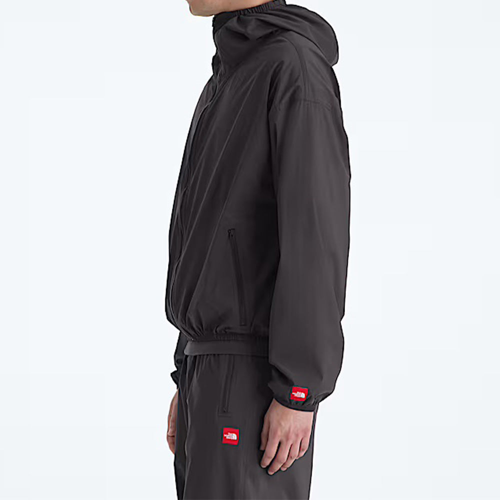 The North Face Full Zip Packable Nylon Wind Jacket - Obsidian