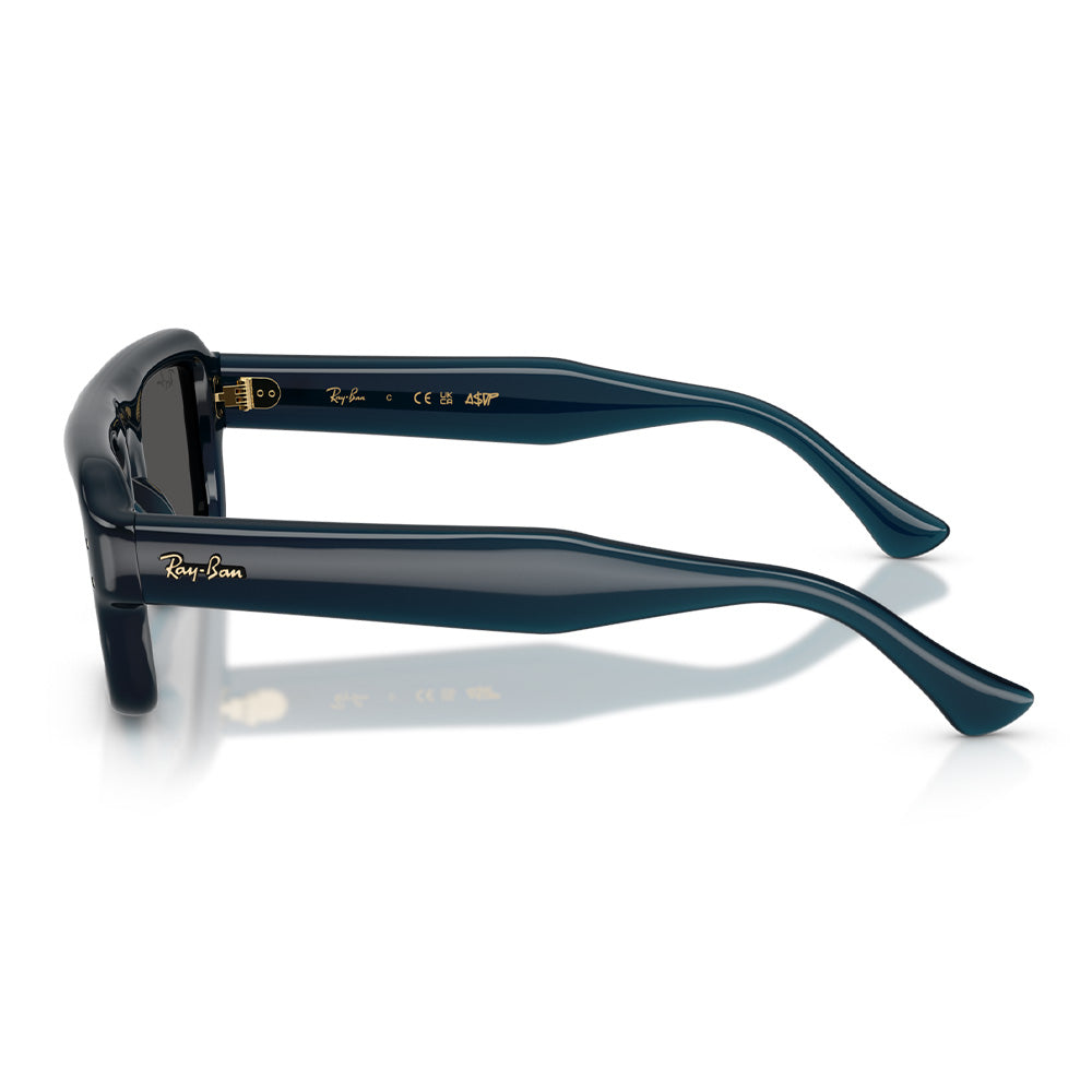 A$AP Rocky x Ray-Ban Flacko Puffer - Transparent Blue/Dark Grey Lense