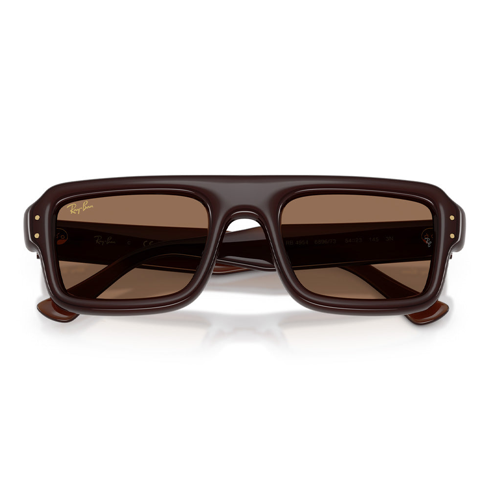 A$AP Rocky x Ray-Ban Flacko Puffer - Transparent Brown/Dark Brown Lense