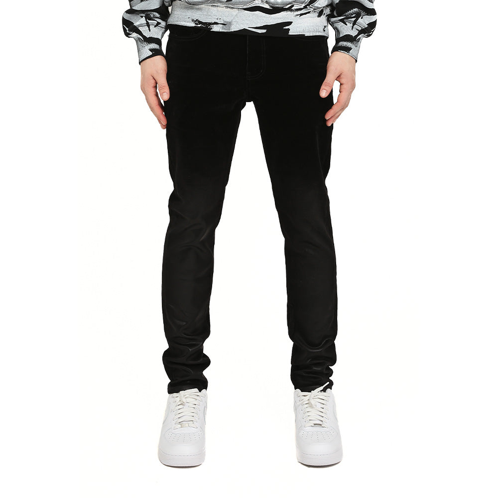 Purple Flock Dipped "Black" - Skinny Fit