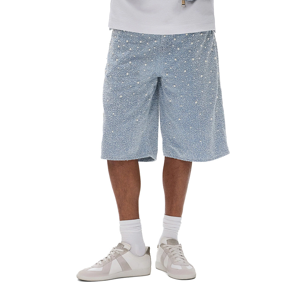 Purple Textured Pearl Short - Long