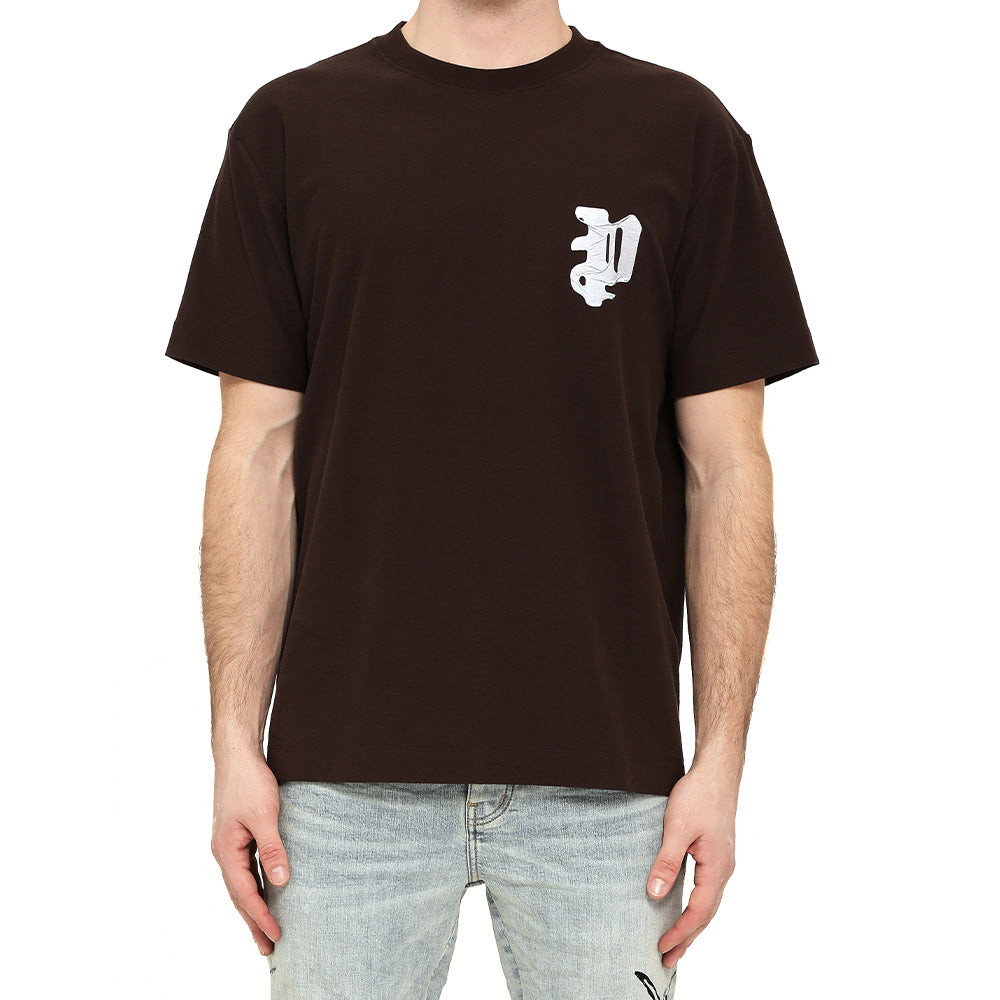 Purple Textured Tape SS Tee