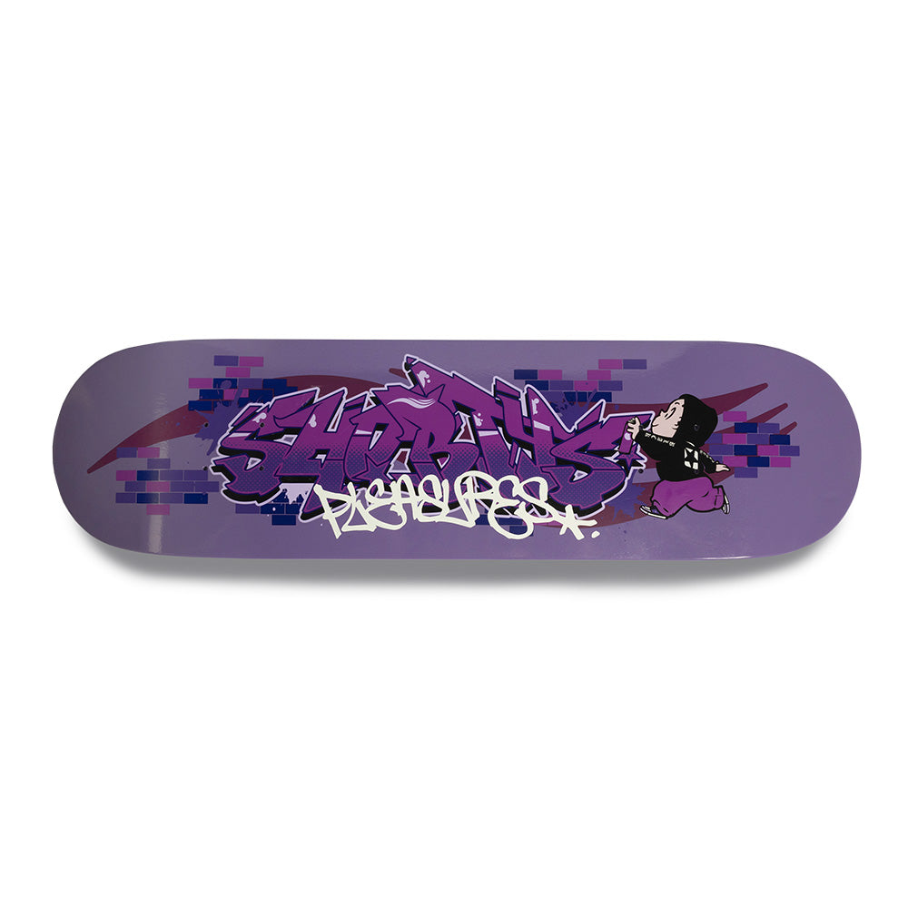 Shorties X Pleasures GRAFF Skate Deck - 8.5"